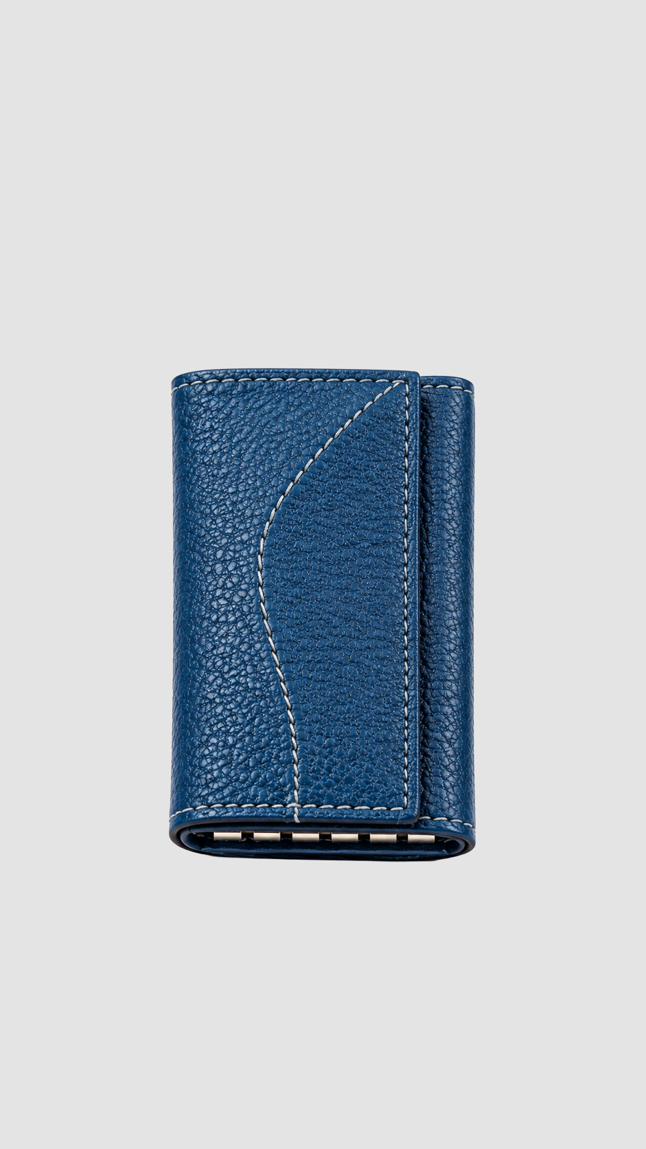 ซองหนังใส่กุญแจ Classic Blue | พร้อมช่องซิป
