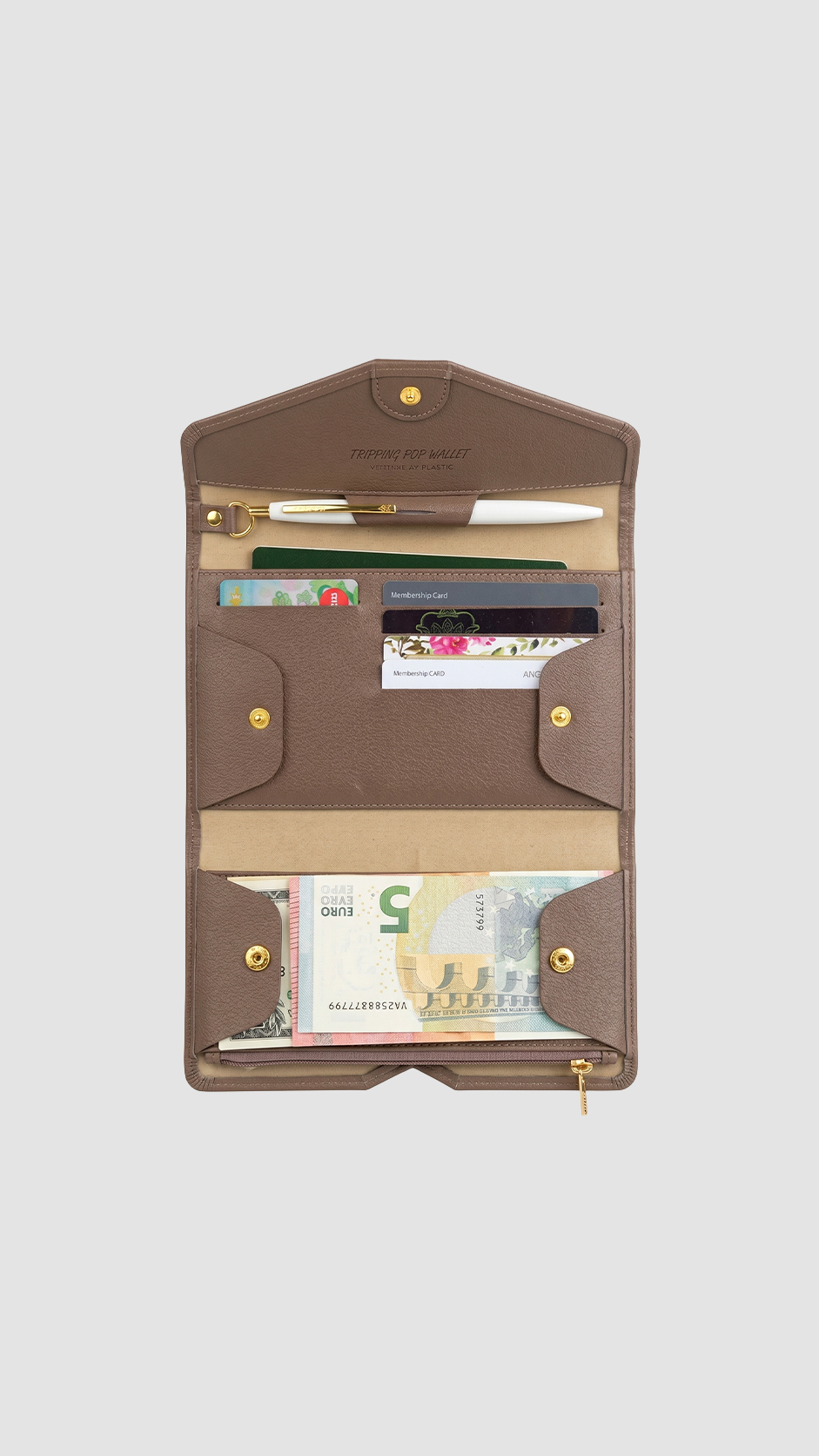 9565 กระเป๋าสตางค์หนังแท้ Envelope Wallet OEM | โรงงานผลิตเครื่องหนัง 2