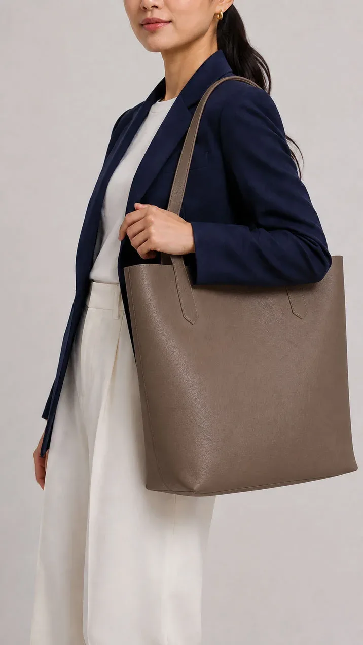 HB3008 Leather Tote Manufacturer Pu Tote Bag Pvc Tote 3
